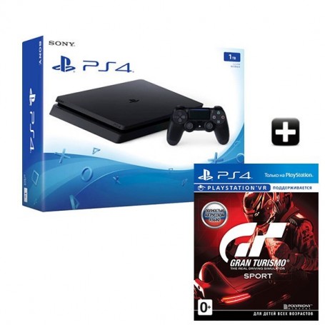 PS4 Slim 1TB + Gran Turismo Sport