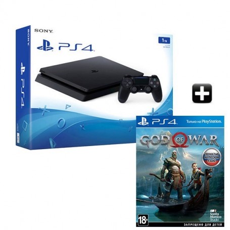 PS4 Slim 1TB + God of War 4