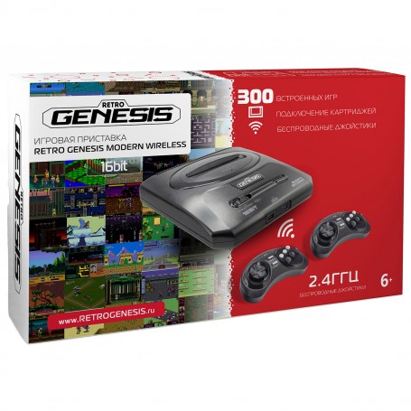 Sega Retro Genesis Modern Wireless + 300 игр