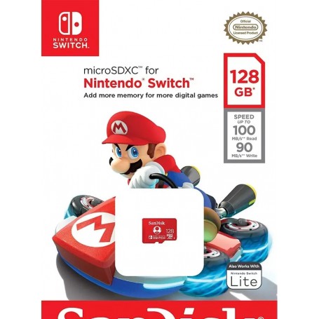 Карта памяти SanDisk For Nintendo Switch microSDXC 128GB