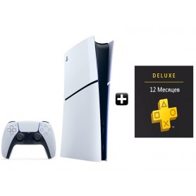 Sony PS5 Slim Digital Edition + Подписка Deluxe 12 месяцев